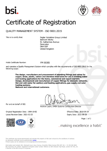 Quality Management System - ISO 9001:2015