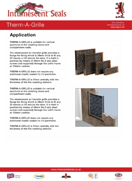 ISL Therm-A-Grille Application Guide