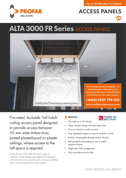 ALTA 3000-1FR - DATASHEET