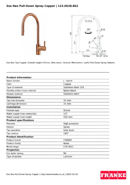 Product Sheet 115.0638.862