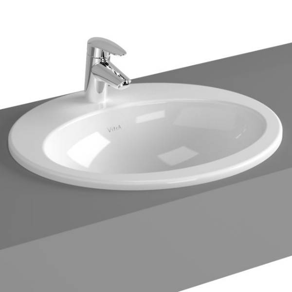 VitrA S20 Counter-top Basin, 53 cm, Oval, 5468