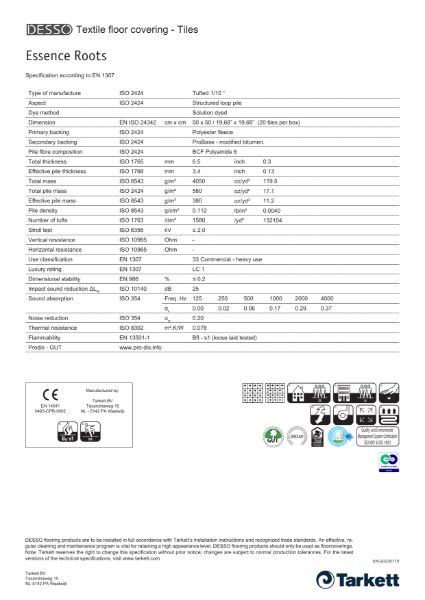 TDS - DESSO Essence Roots