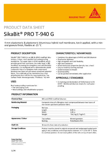 SikaBit® Pro T-940G (torch on)