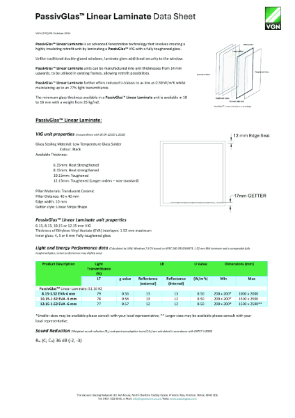 PassivGlas™ Linear Laminate