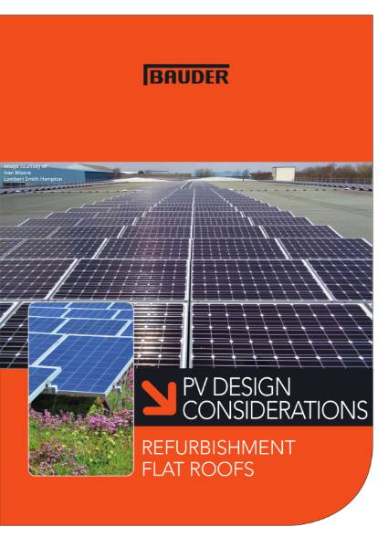 PV Design Considerations - Refurbishment - Bauder