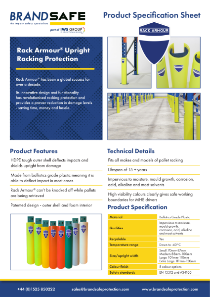 Rack Armour - Brandsafe Spec Sheet