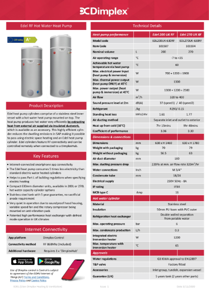 EdelRF Spec Sheet