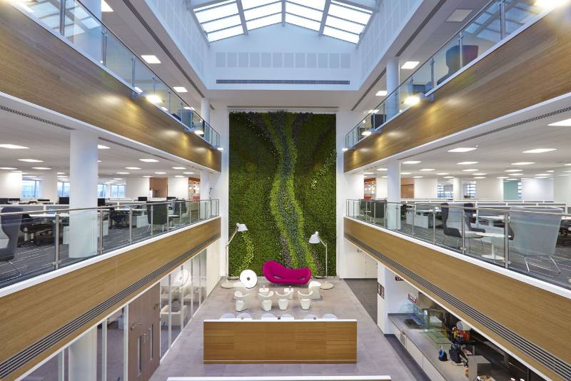 Centrica Offices Living Wall, Oxford