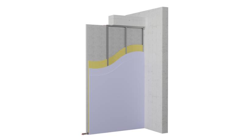 Hybrid Specwall HB003 (Acoustic & fire rated wall panel systems for internal separating walls) - Lightweight Concrete Panel