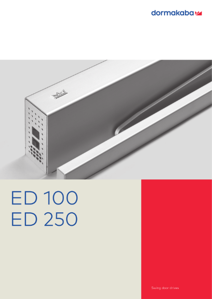 ED 100 A - 250 A - Automatic Swing Door Operators