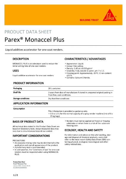 Parex® Monaccel Plus