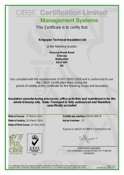 ISO 50001:2018 - Glossop