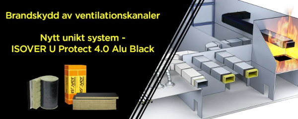 ISOVER U Protect 4.0 Alu1 Black - unik brandisolering