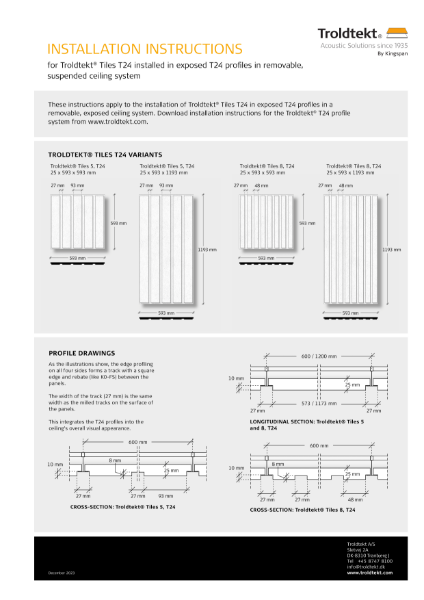 Tiles24 installation instructions