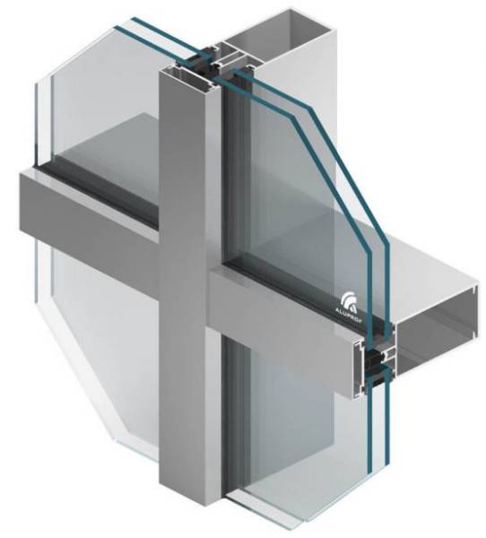 Aluprof MB-SR60N - 60 mm wide curtain wall systems