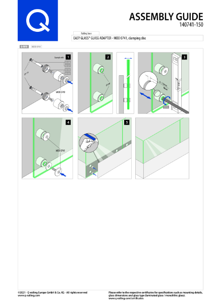 140741 - Easy Glass Adapter - fascia mount_EU_Manual