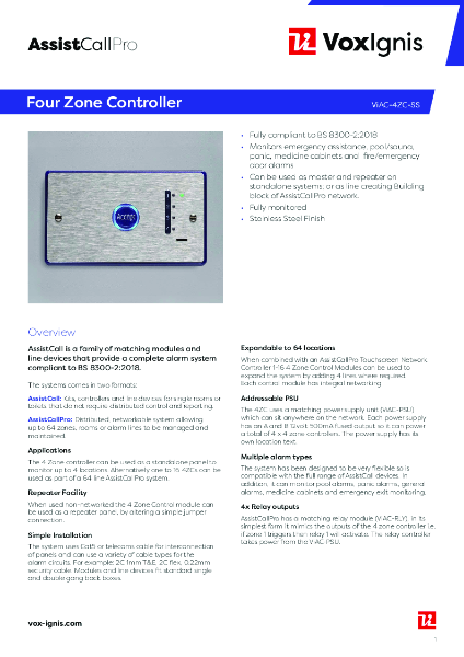 ViAC-4ZC-SS Datasheet