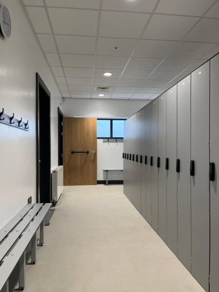Laminate Lockers & Bench Seating at DVA Test Centre