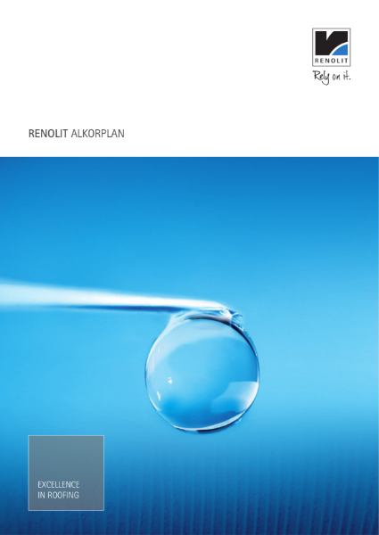 General RENOLIT ALKORPLAN waterproofing membrane single ply Brochure