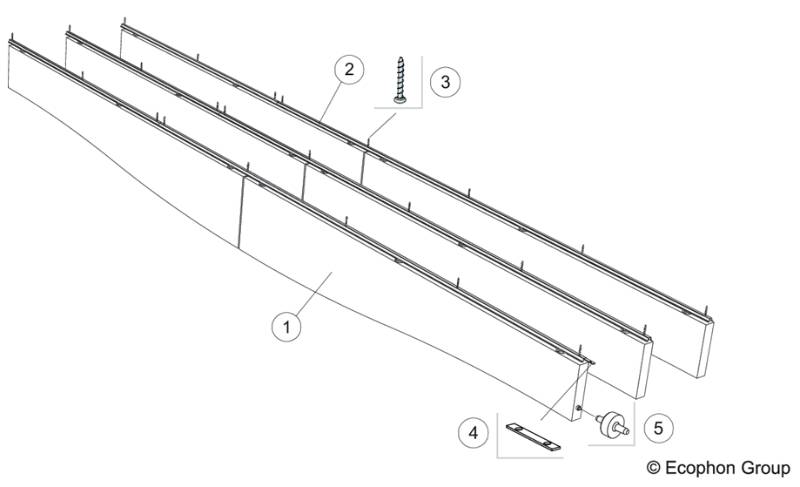 Solo™ Baffle Wave - Sound Absorbing System