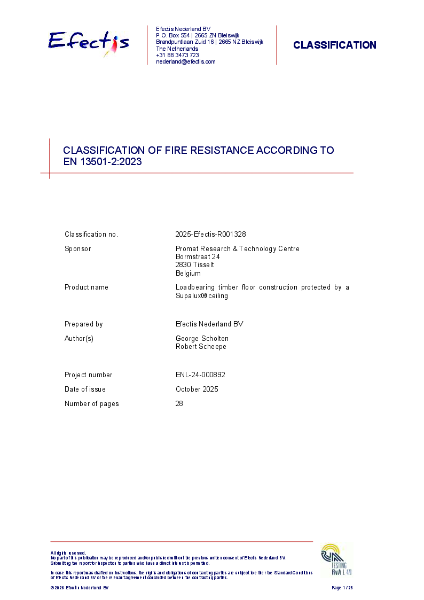 Fire classification report 2025-EFECTIS-R001328