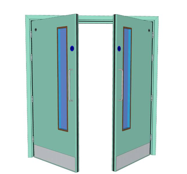 Lamdoor Double Door - PVC Postformed Medium Duty Doorset