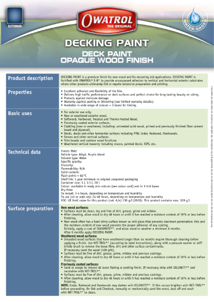 Technical Data Sheet