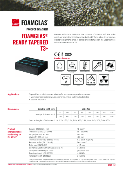 PDS_FOAMGLAS® READY (Block) TAPERED T3+