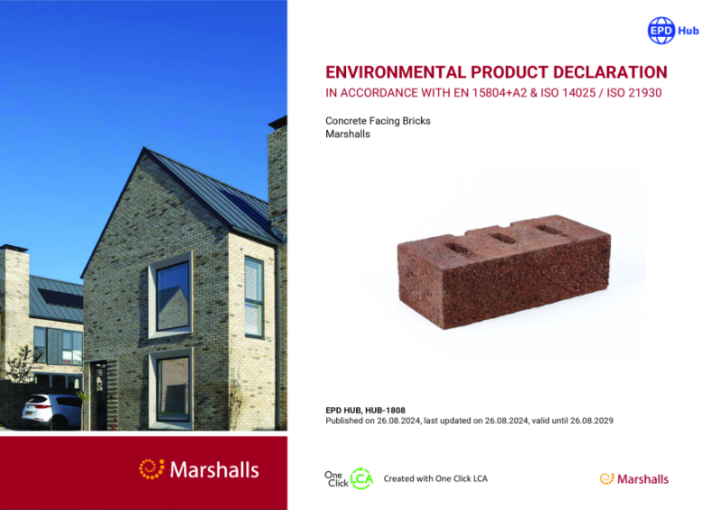 Marshalls Concrete Facing Brick EPD