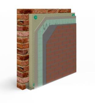 Timber Frame Cavity Rail Stone Wool Acrylic Brick Slip A2 Rated External Wall Insulation System - External Wall Insulation System