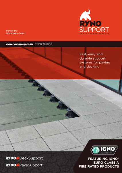 Brochure - RynoSupport - Paving & Decking Support Systems
