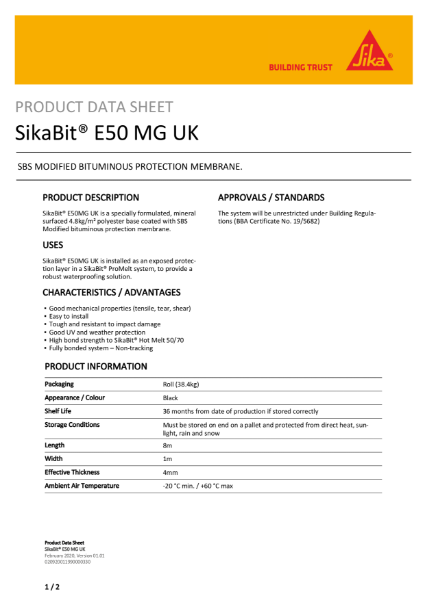 SikaBit® E50 MG UK