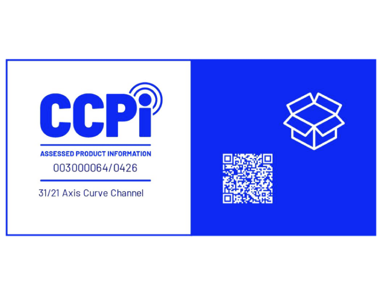 ACS 31/21 AXIS Curve Channel CCPi Product Certificate