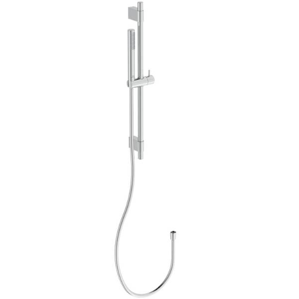 Idealrain Stick Shower Kit with Single Function, 600mm Rail and 1.75m IdealFlex Hose