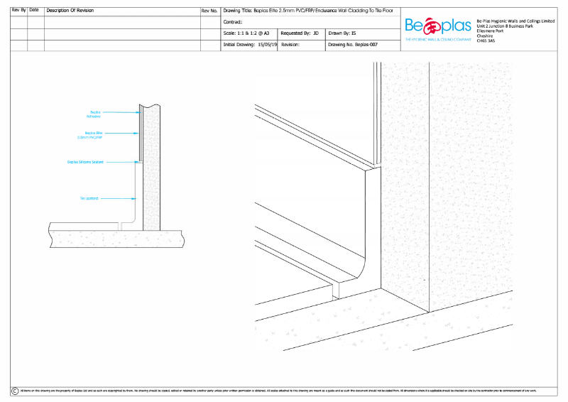 Beplas Elite Komadur 2.5mm/ Endurance/ FRP to Tile Floor