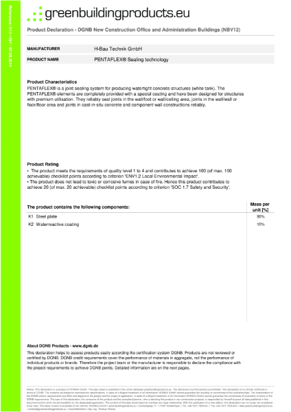 The German Sustainable Building Council 