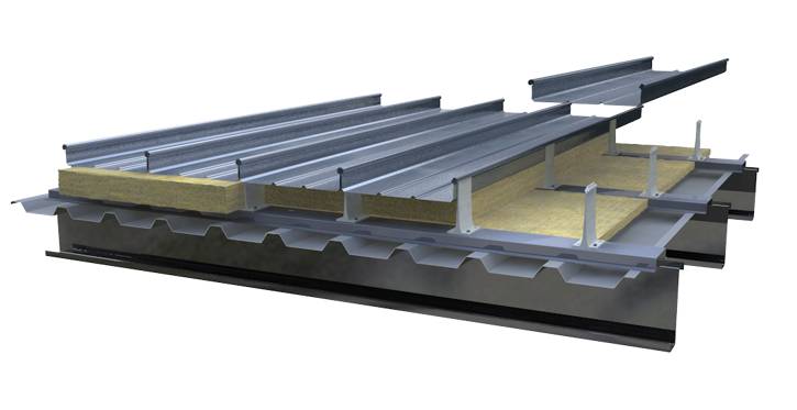 BEMO Aluminium Standing Seam Roofing - GFK Liner Deck System