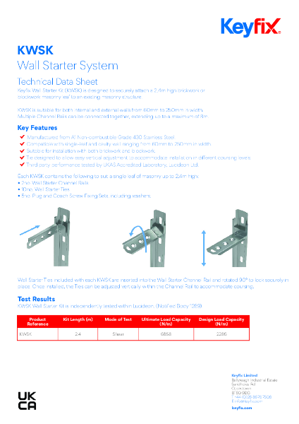 Keyfix KWSK Wall Starter Kit