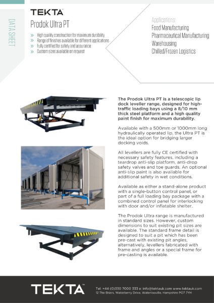 Prodok Ultra PT Datasheet