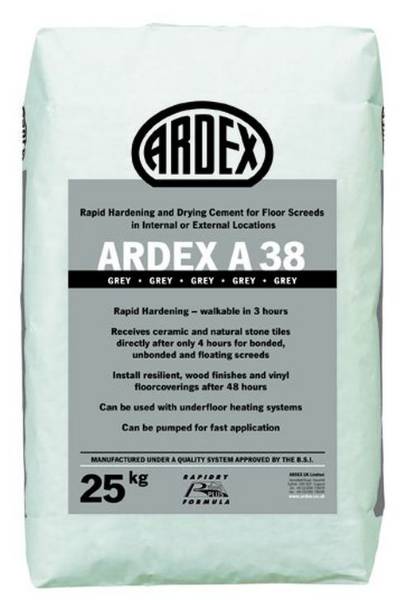 ARDEX A 38 MIX Pre-Blended Rapid Drying Screed