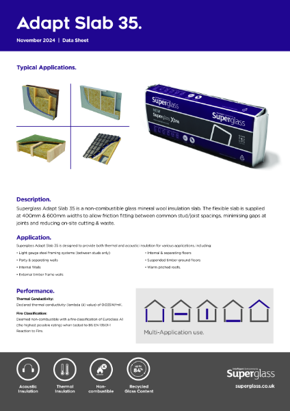 Superglass Adapt Slab 35 - Datasheet