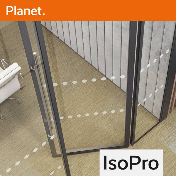 IsoPro 54mm Offset Single Glazed Acoustic Glass Door