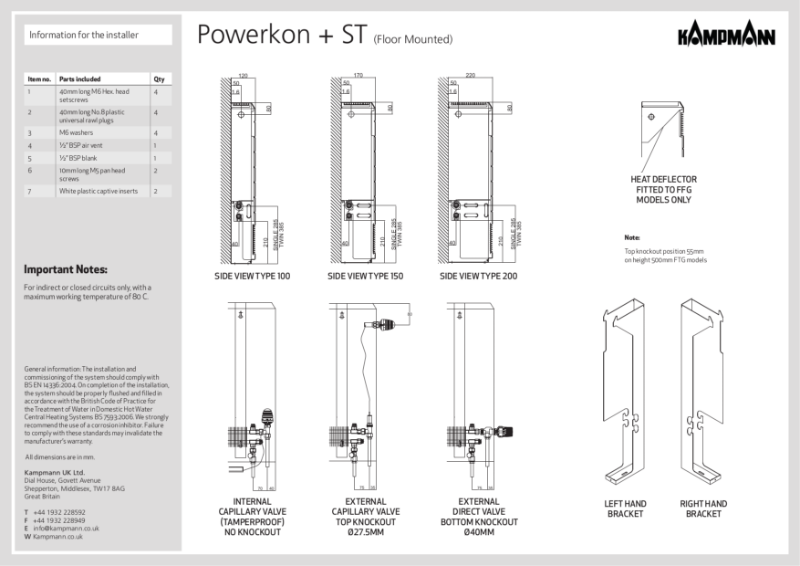 PowerKon +ST Install Manual