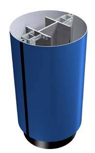 Alumasc Skyline Aluminium Column Casing Circular Profile