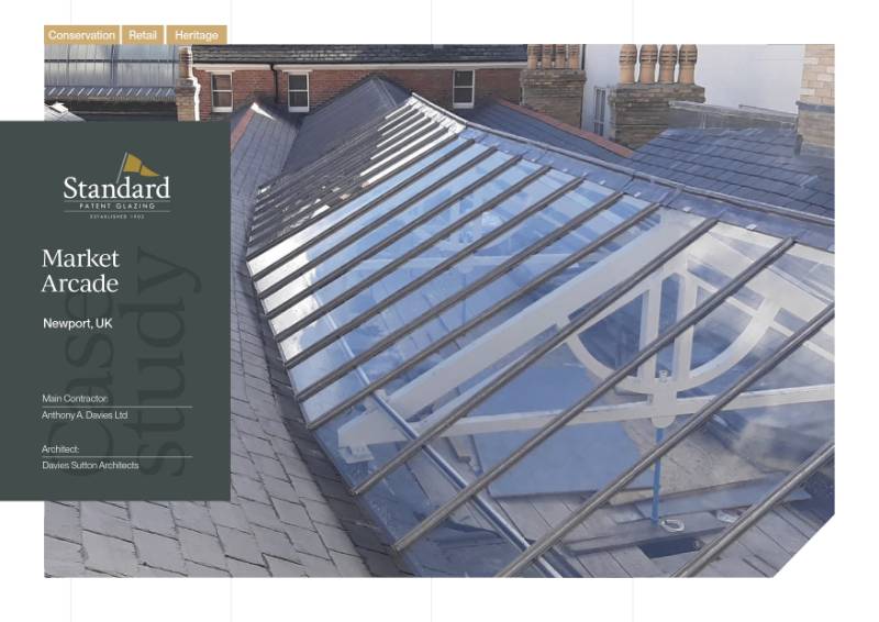 Roof Canopy Replacement at Market Arcade, Newport