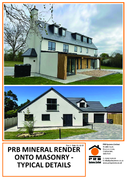 PRB Mineral Render onto Masonry