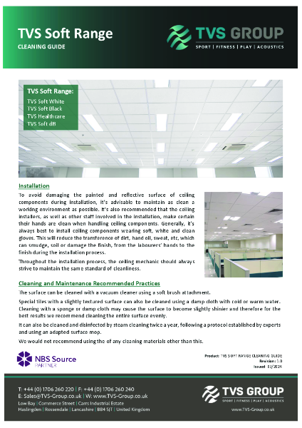 TVS Soft Range Cleaning Guide