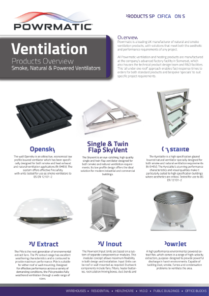 Powrmatic Ventilation Products Overview