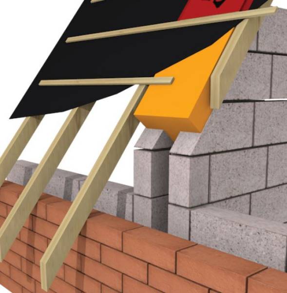 T-Barrier Pitched Roof - Mineral wool fire stopping