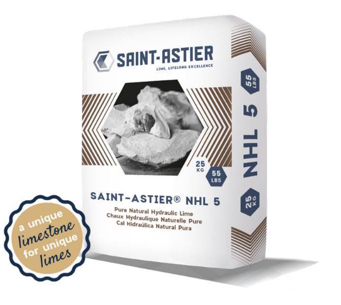 Saint-Astier® NHL 5 - Tradi 100 - Lime binders - Cement-Free Natural Hydraulic Lime